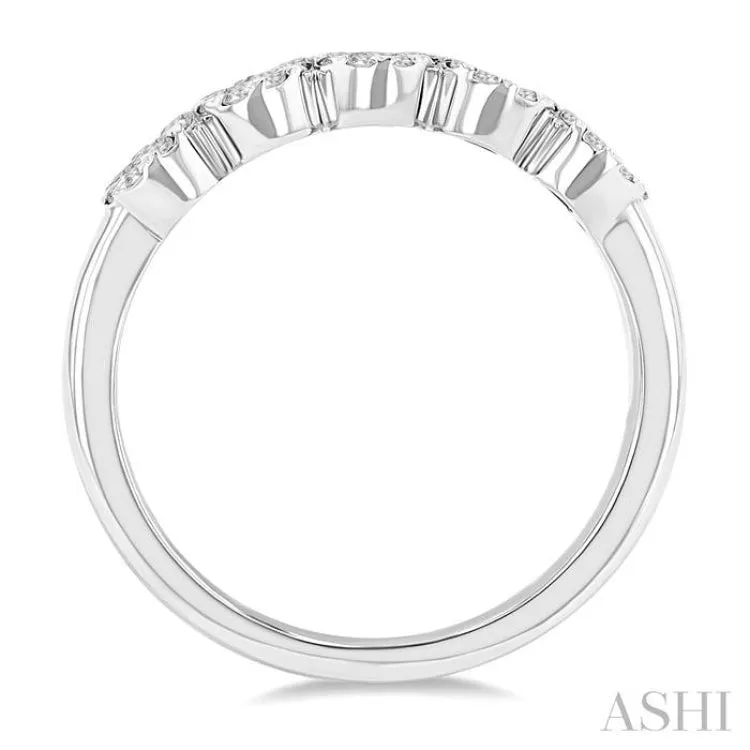 1/3 ctw 5-Stone Lovebright Round Cut Diamond Ring in 14K White Gold