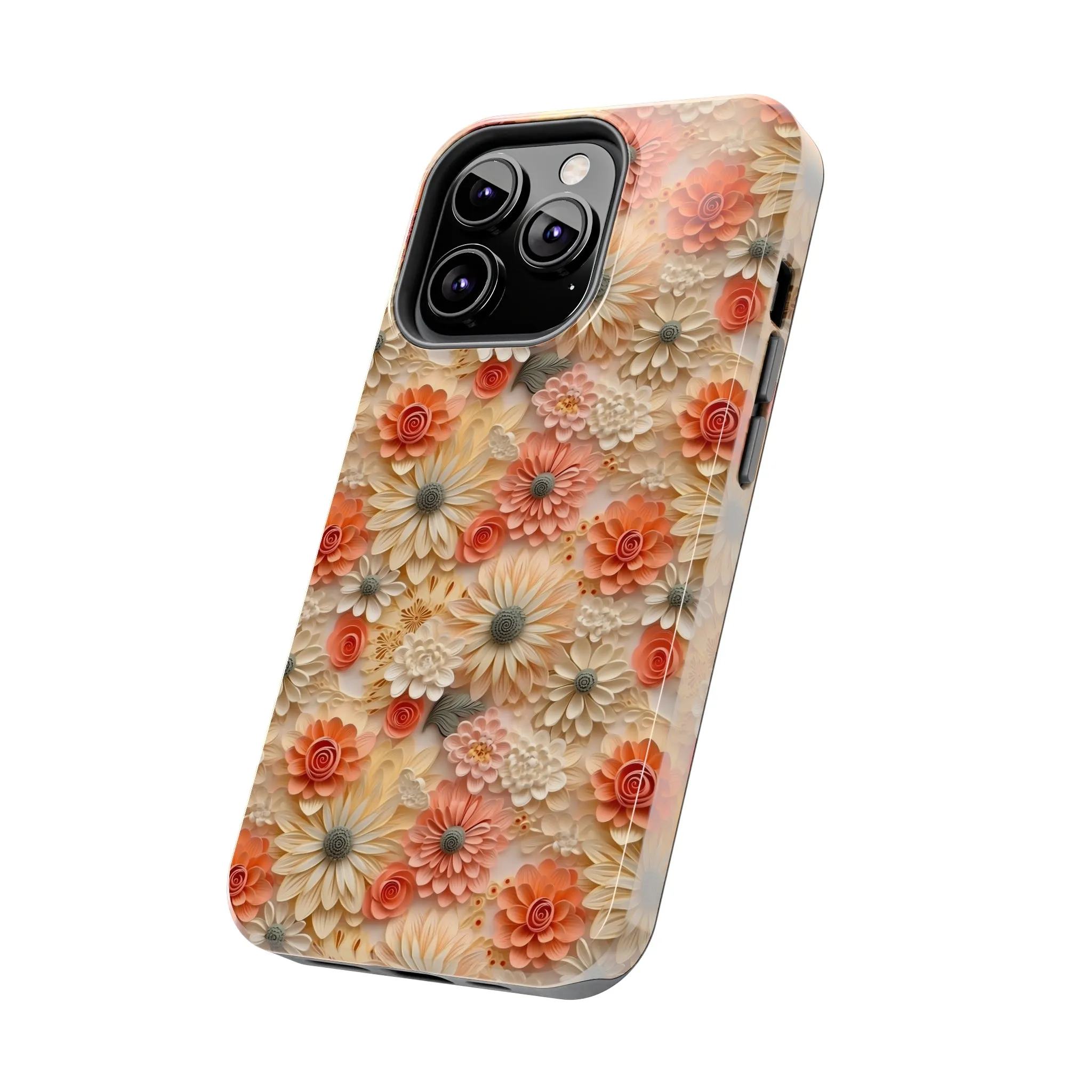 3D Wildflower Floral Pattern print design Phone Case- Lightweight, Impact Resistant Cover for iPhone 6, 6s, 12, 13, 14, 15