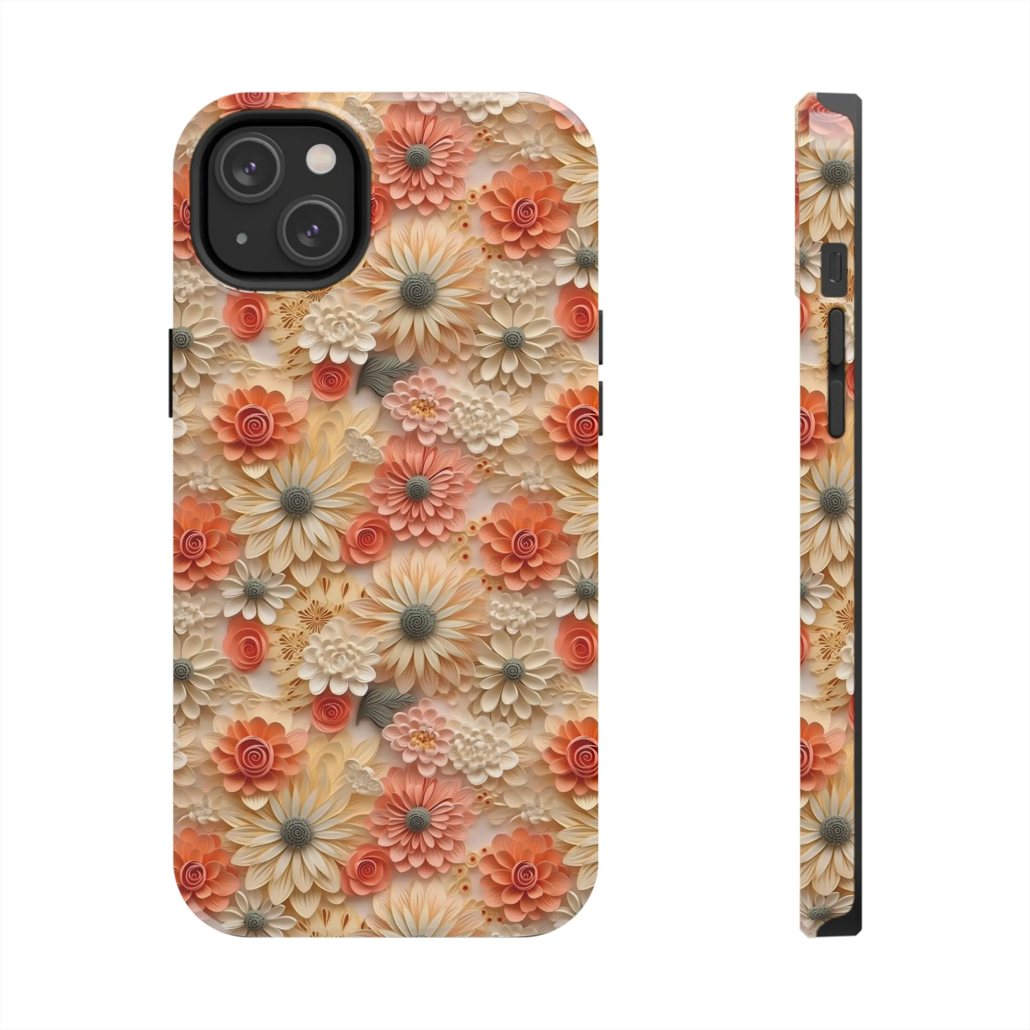 3D Wildflower Floral Pattern print design Phone Case- Lightweight, Impact Resistant Cover for iPhone 6, 6s, 12, 13, 14, 15