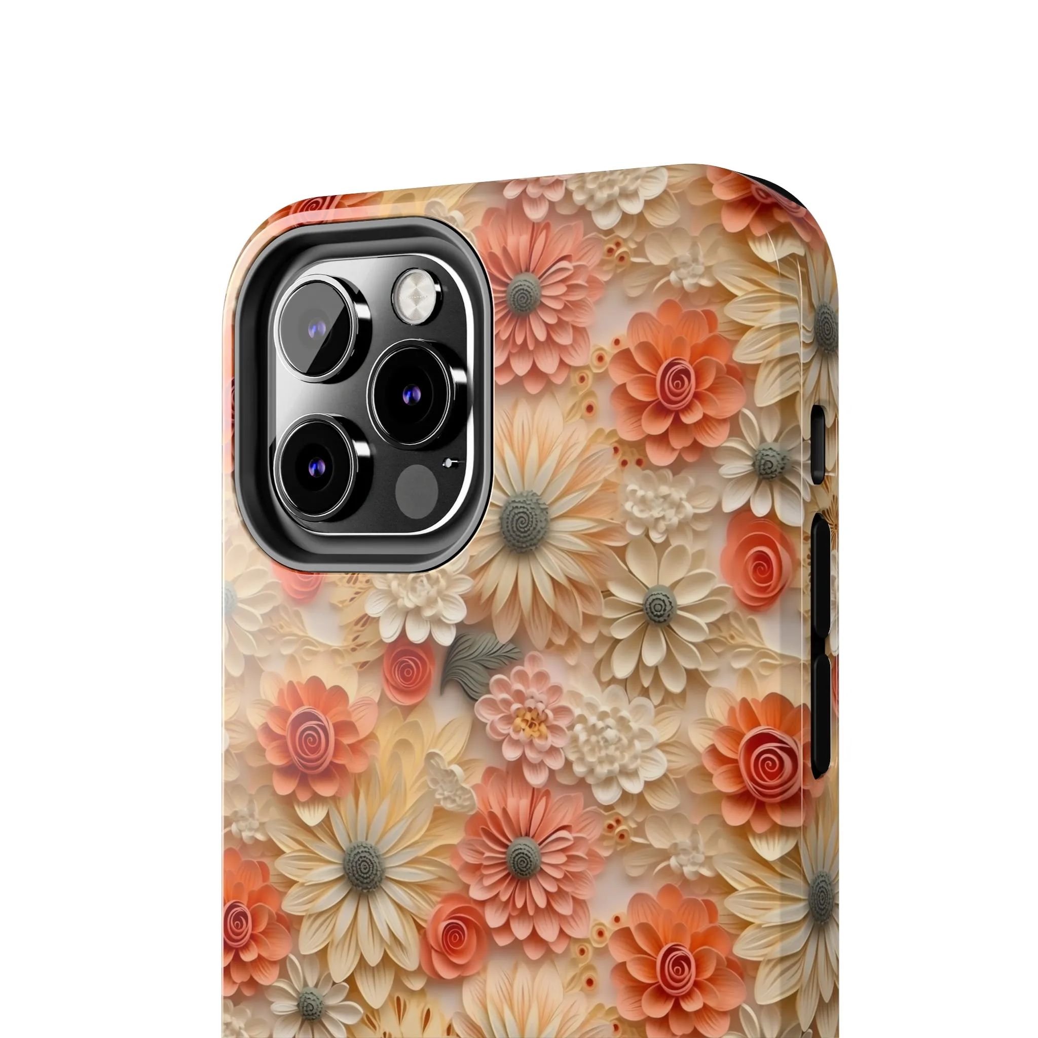 3D Wildflower Floral Pattern print design Phone Case- Lightweight, Impact Resistant Cover for iPhone 6, 6s, 12, 13, 14, 15