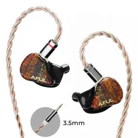 AFUL Performer 8/Performer8 Hybrid Drivers IEM In Ear Monitor 3.5mm/4.4mm Wired Earphones 1DD  7BA HiFi Headphones Earbuds for Musicians, Singer, on Stage, Studio