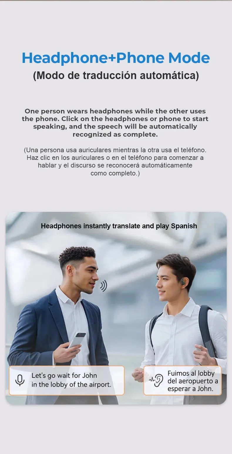 [AI Earphone]Translator Erazer XP6 Bluetooth Earphones Sleep ASMR Headset DIY Equalizer APP AI Wireless Headphones Office Travel