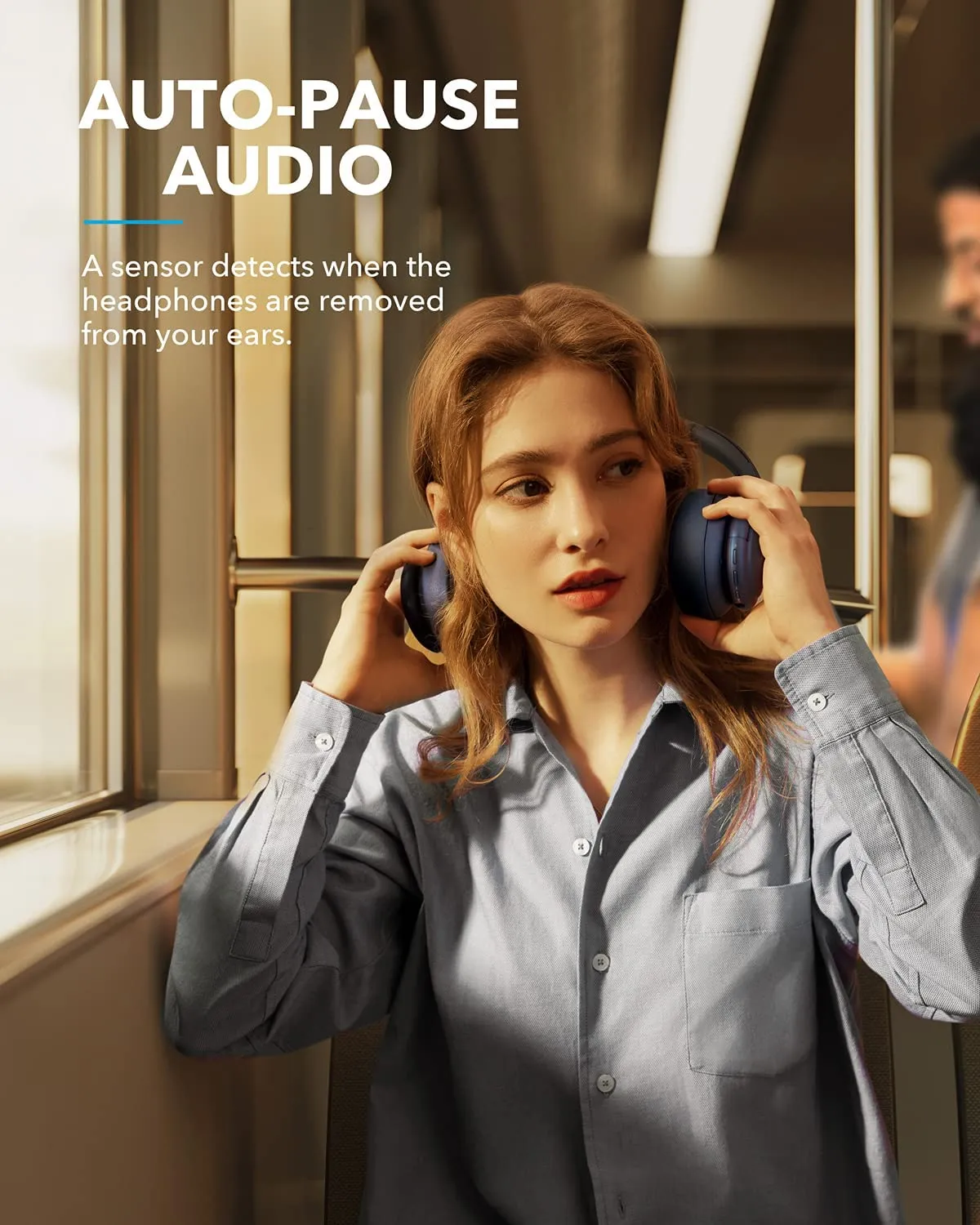 Anker Soundcore Life Q35 Multi Mode Active Noise Cancelling Headphones, Bluetooth Headphones with LDAC for Hi Res Wireless Audio, 40H Playtime, Comfortable Fit Headphones (Obsidian Blue)