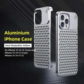 Aromatherapy Aluminium Hollow Heat Dissipation Phone Case For iPhone