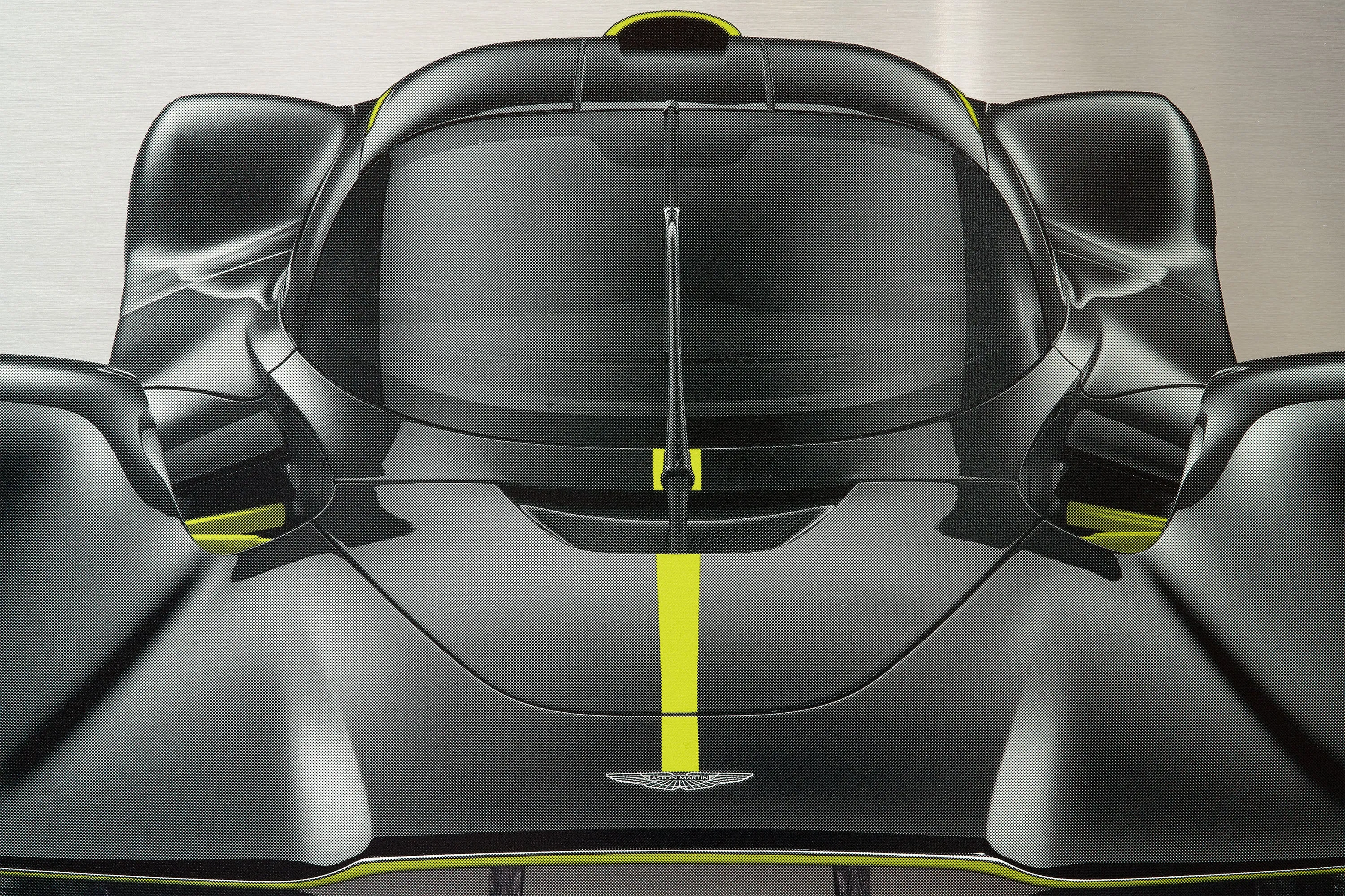 Aston Martin Valkyrie - 150cm Half Tone Flat Bed Print - Front View