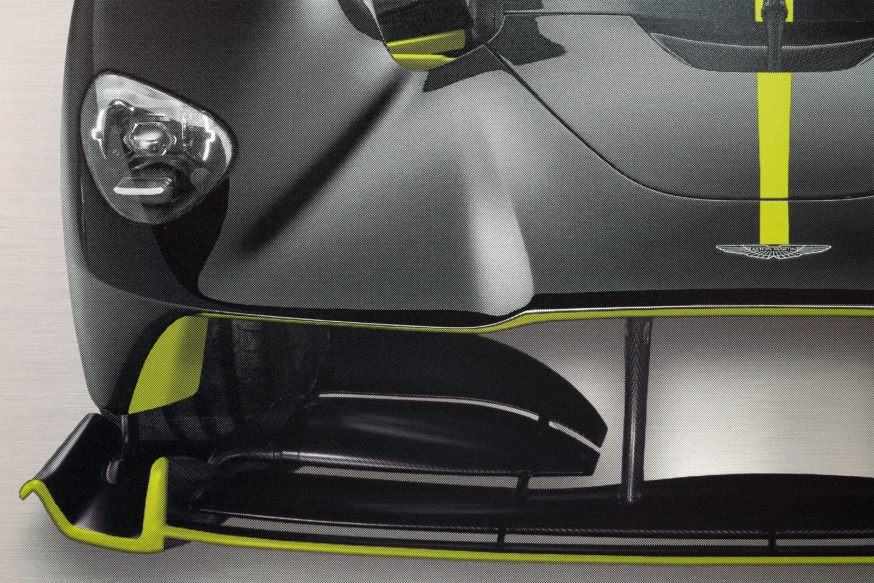 Aston Martin Valkyrie - 150cm Half Tone Flat Bed Print - Front View