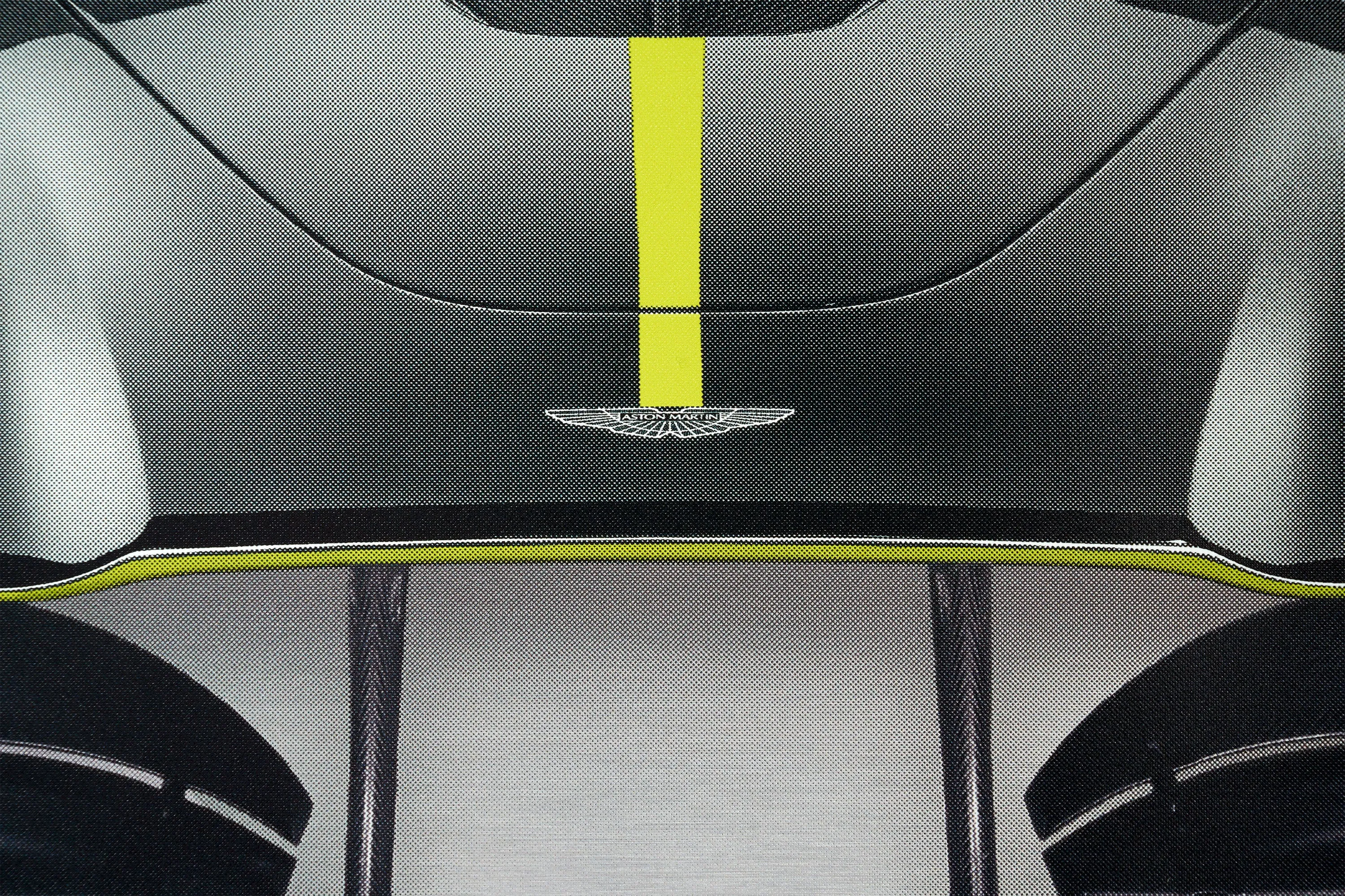 Aston Martin Valkyrie - 150cm Half Tone Flat Bed Print - Front View