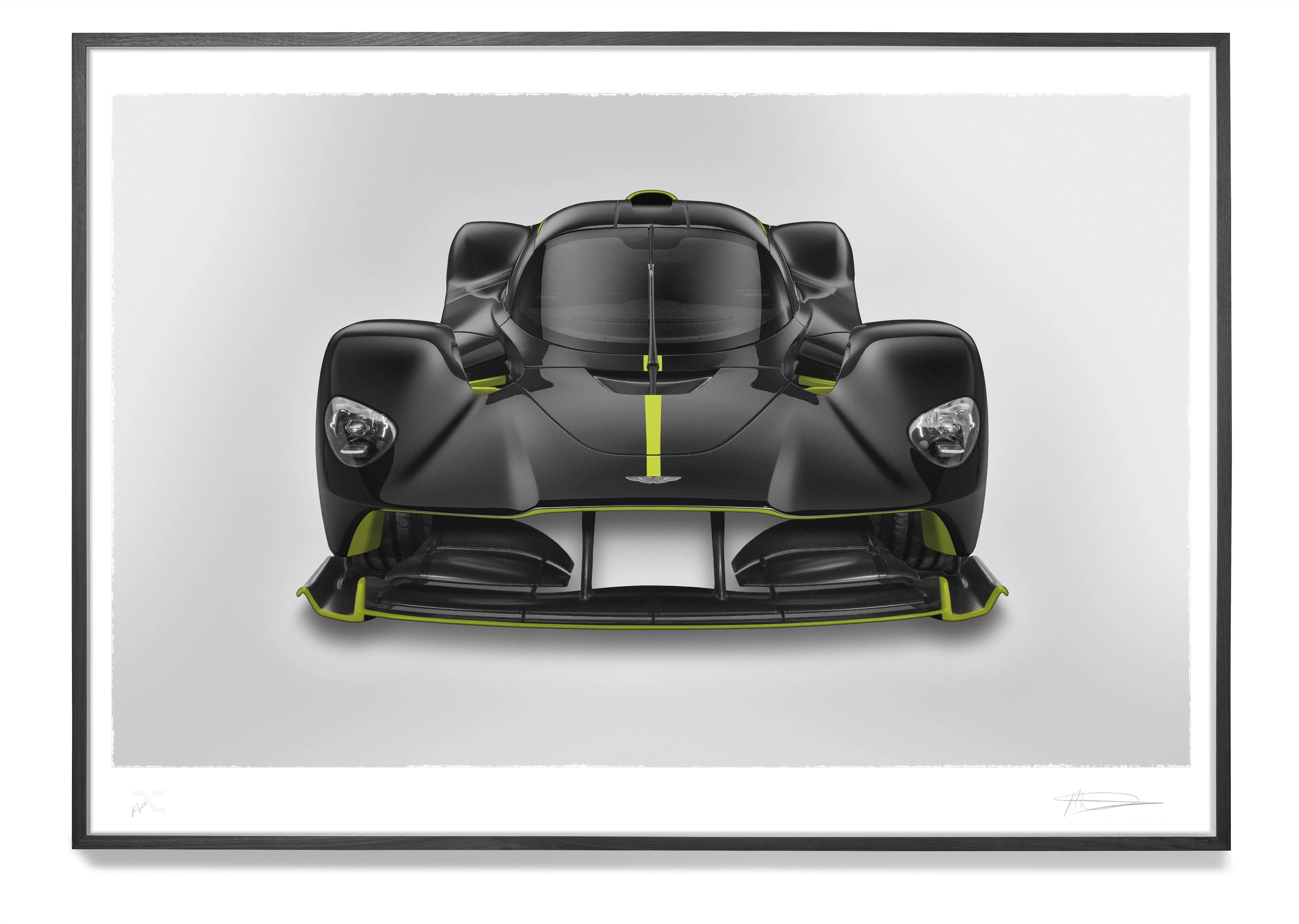 Aston Martin Valkyrie - Alan Thornton - Art Screen Print - Front View