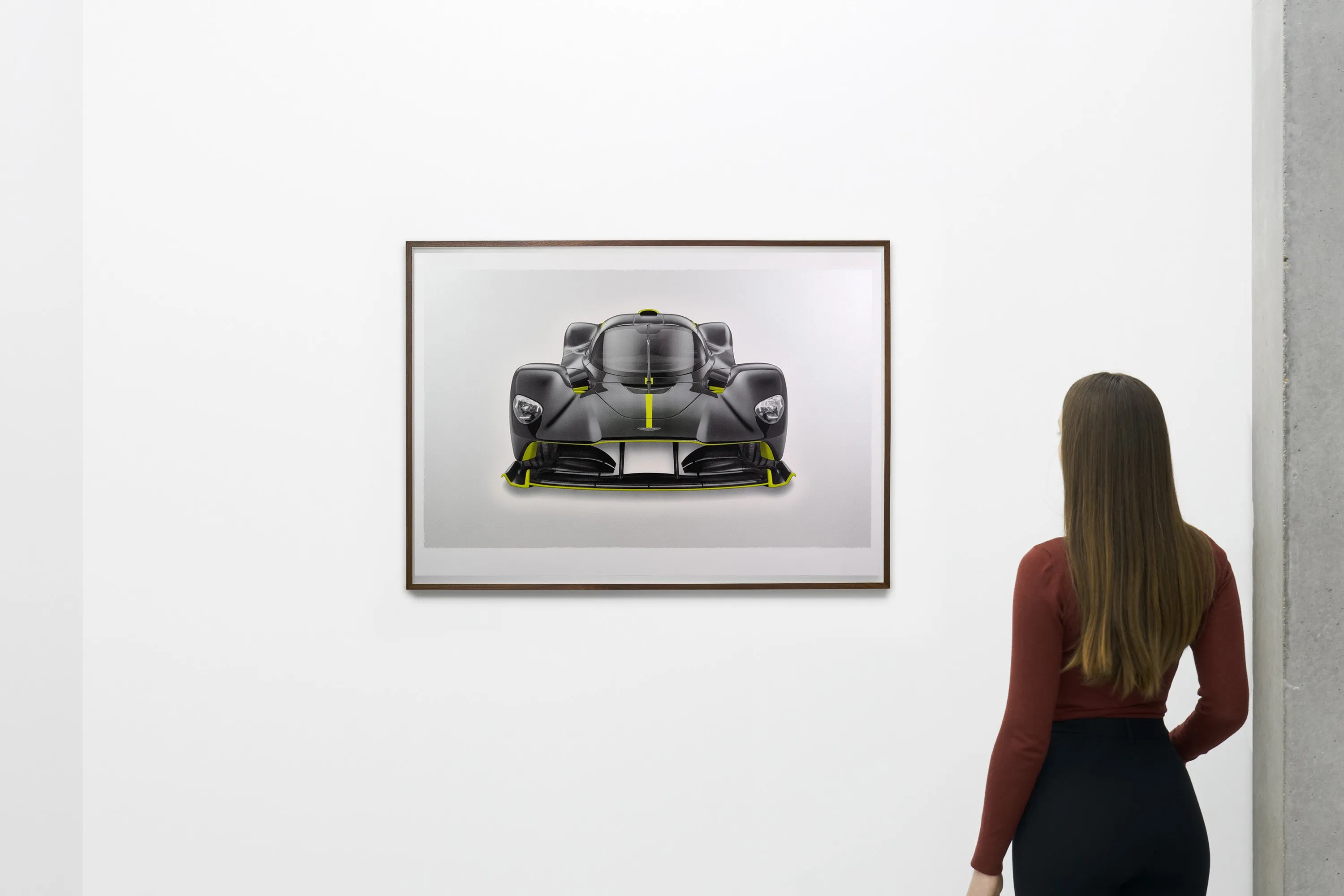 Aston Martin Valkyrie - Alan Thornton - Art Screen Print - Front View