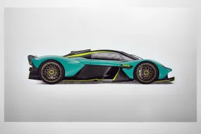 Aston Martin Valkyrie - Alan Thornton - Art Screen Print - Gold Edition