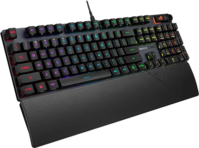 ASUS ROG Strix Scope II Gaming Keyboard with RX Blue Optical Switches and PBT Keycaps