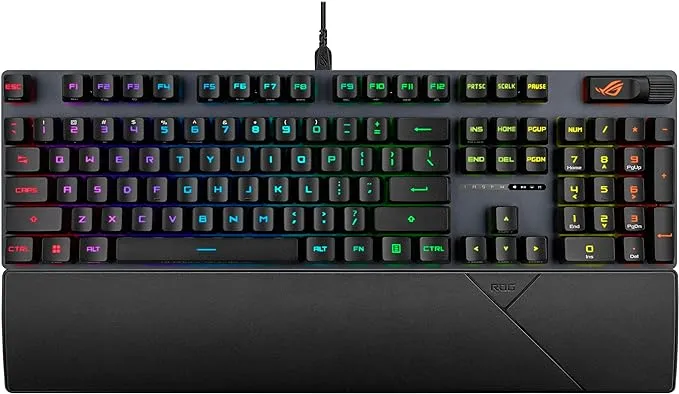 ASUS ROG Strix Scope II Gaming Keyboard with RX Blue Optical Switches and PBT Keycaps