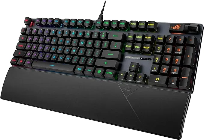 ASUS ROG Strix Scope II Gaming Keyboard with RX Blue Optical Switches and PBT Keycaps