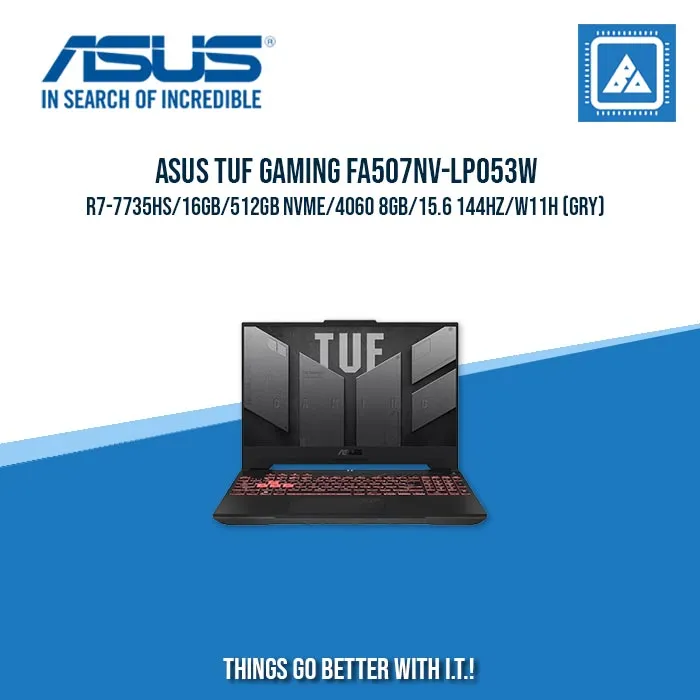 ASUS TUF GAMING FA507NV-LP053W R7-7735HS/16GB/512GB NVME/4060 8GB | BEST FOR GAMING AND AUTOCAD ALPTOP