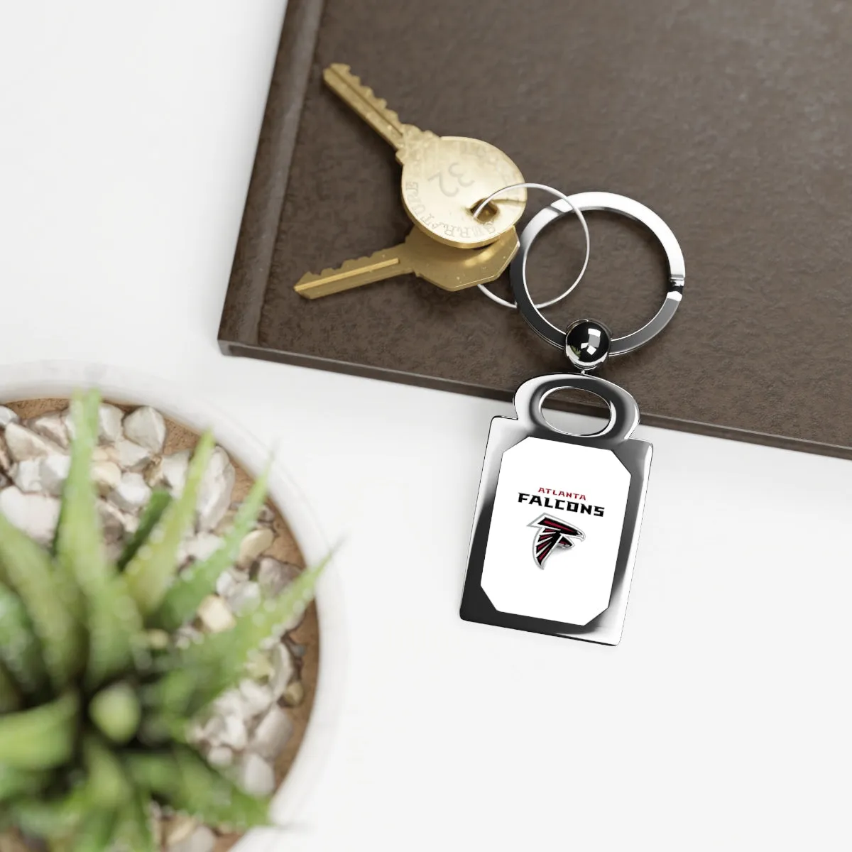 Atlanta Falcons Rectangle Photo Keyring