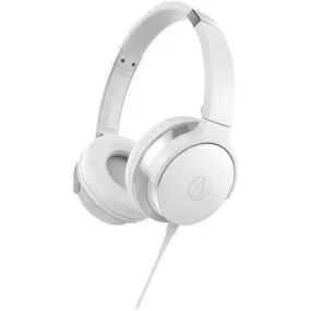 Audio-Technica ATH-AR3iSWH SonicFuel ATH-AR3iS On-Ear Headphones with Microphone (White)