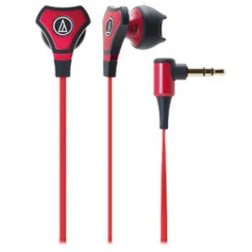 Audio Technica ATH-CHX5RD SonicFuel In-Ear Earbuds Headphones, Red