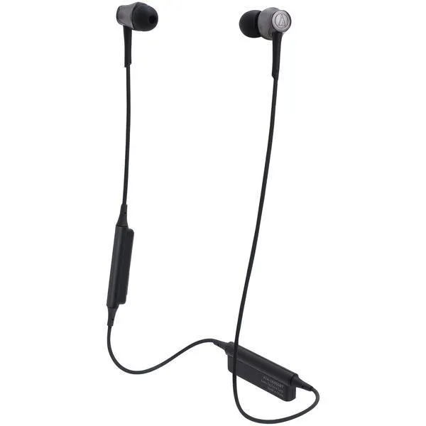 Audio-Technica ATH-CKR55BTBK Sound Reality ATH-CKR55BT Bluetooth In-Ear Headphones with Microphone (Black)