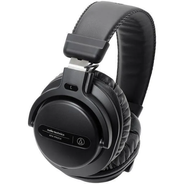 Audio-Technica ATH-PRO5XBK ATHPRO5X Professional Over-Ear DJ Monitor Headphones (Black)