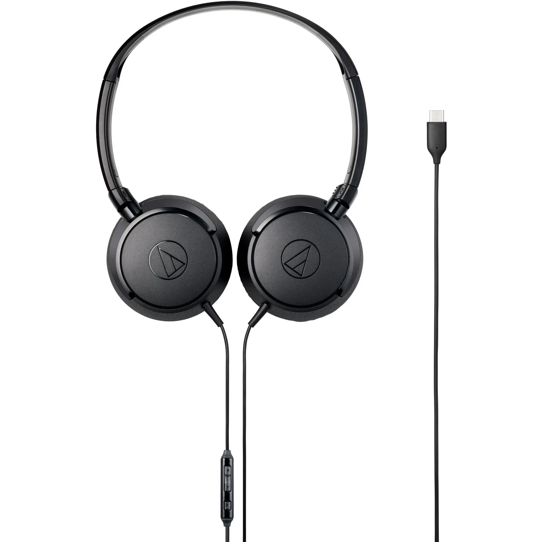 Audio-Technica ATH-S120 USB-C On-Ear Headphones (Black)