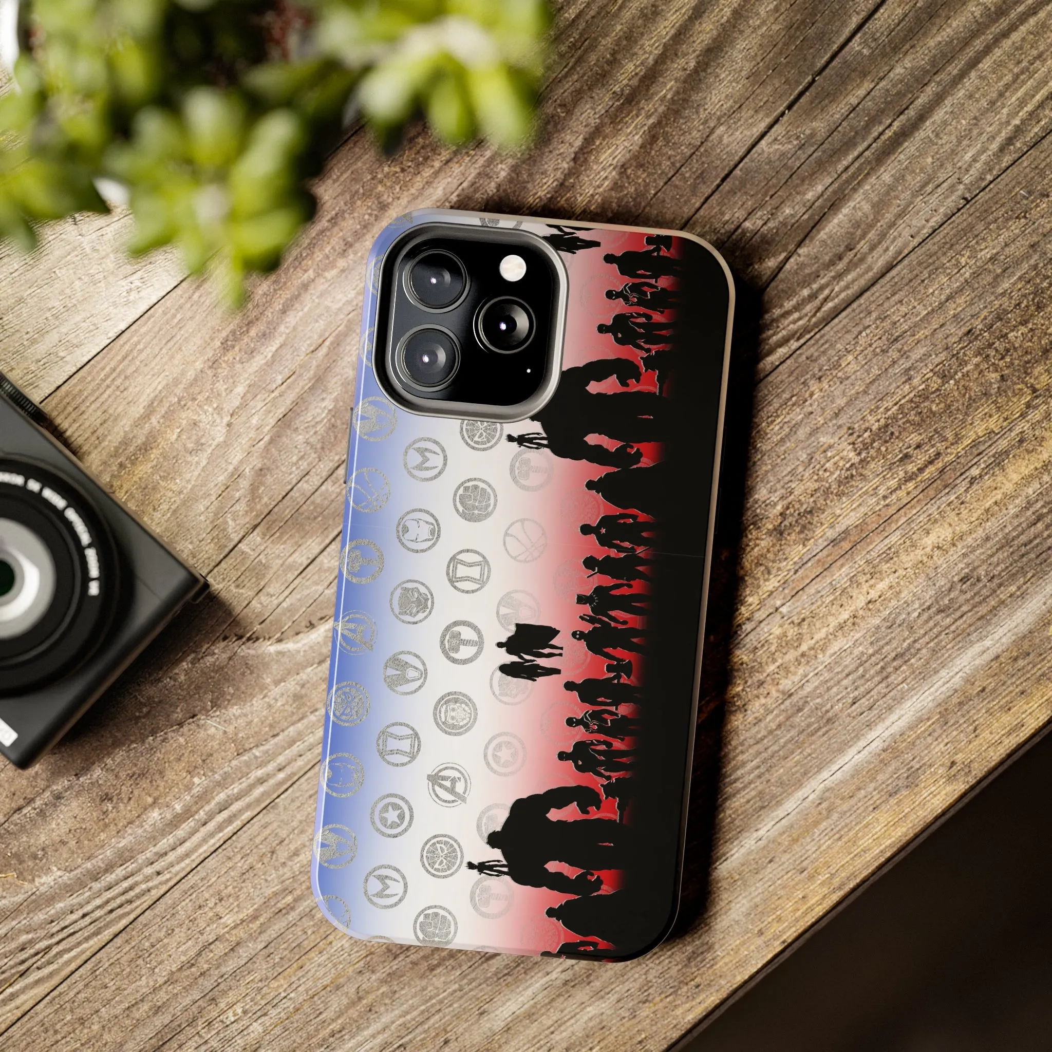 Avenge Silhouette Border Phone Case Disneyland World Kingdom Gift Inspired Fan Art