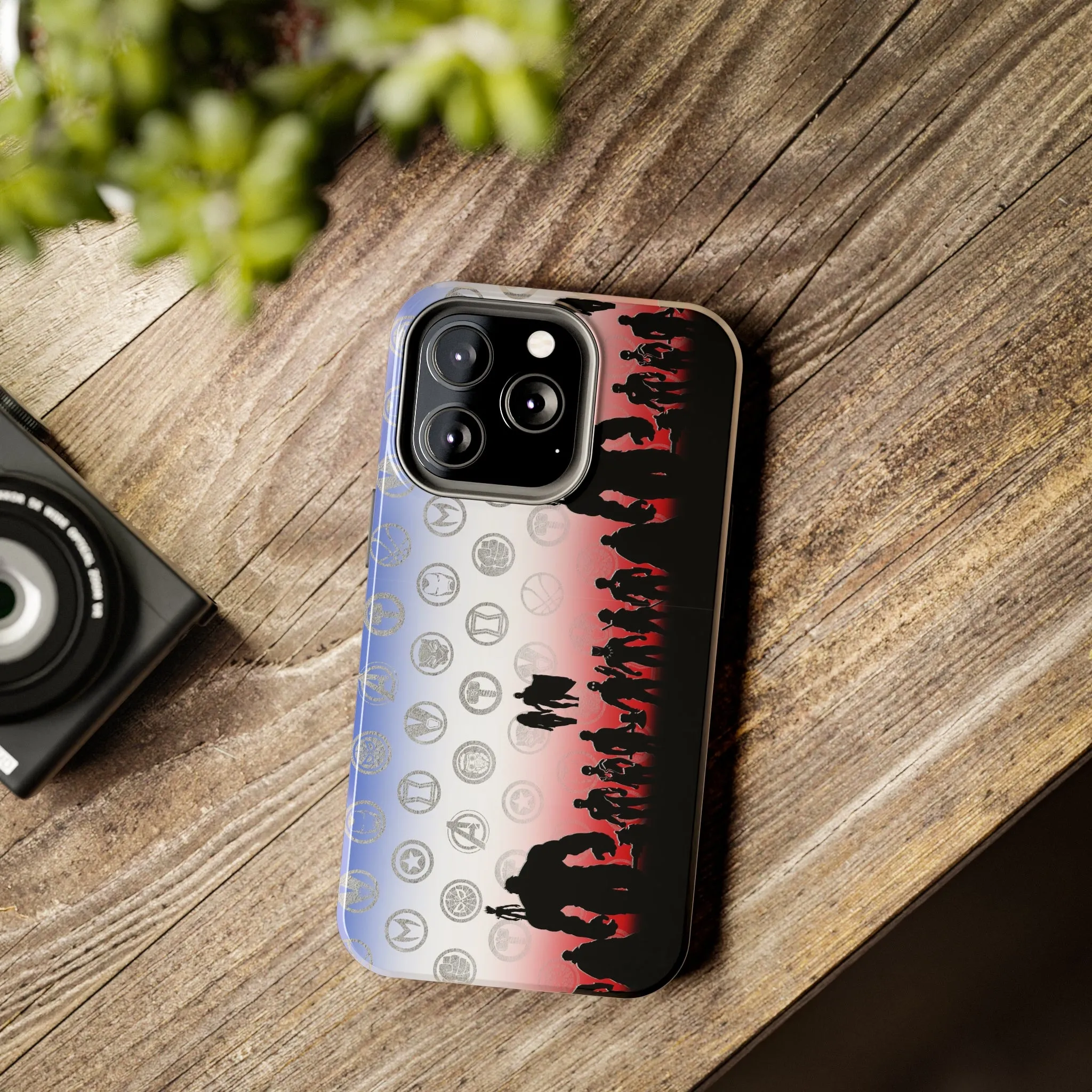 Avenge Silhouette Border Phone Case Disneyland World Kingdom Gift Inspired Fan Art