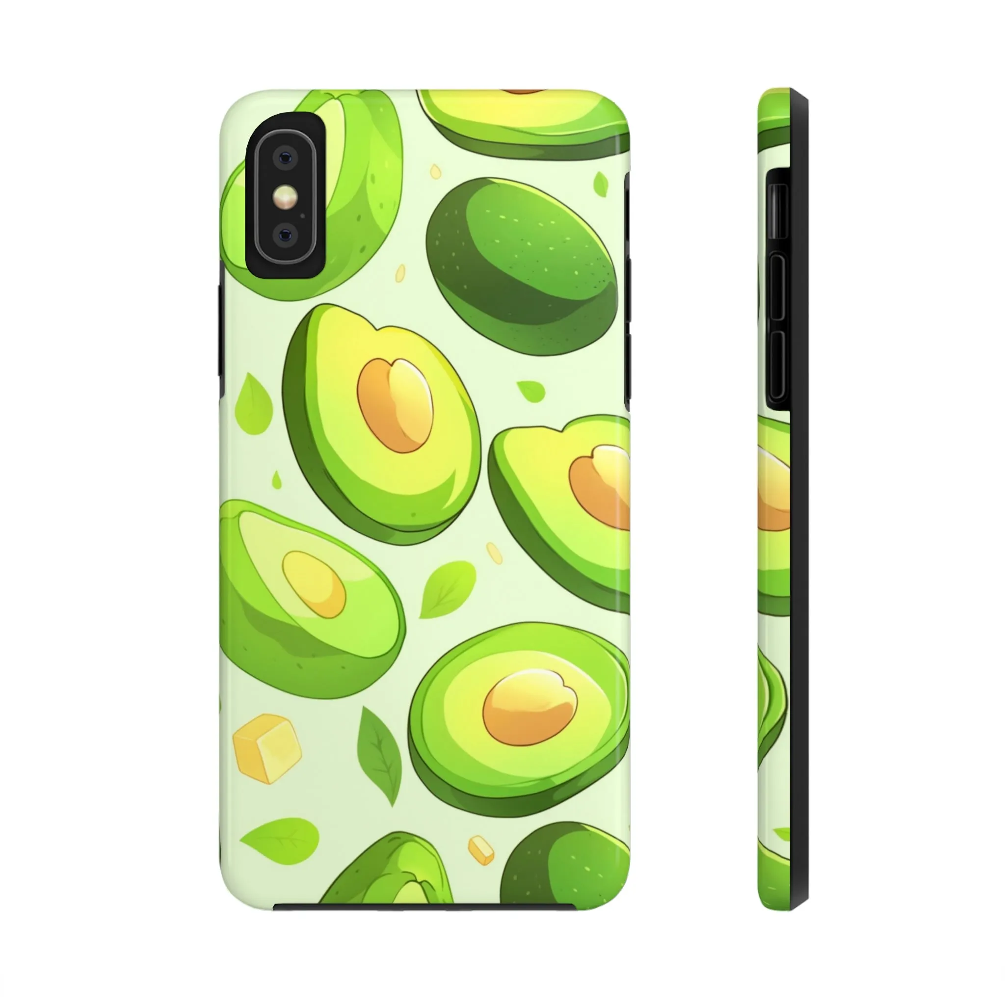 Avocado iPhone 14 13 Pro Max Tough Case Mate, Green Kawaii Anime Cute Aesthetic Iphone 12 11 Mini SE  X XR XS 8 Plus 7 Phone Cover