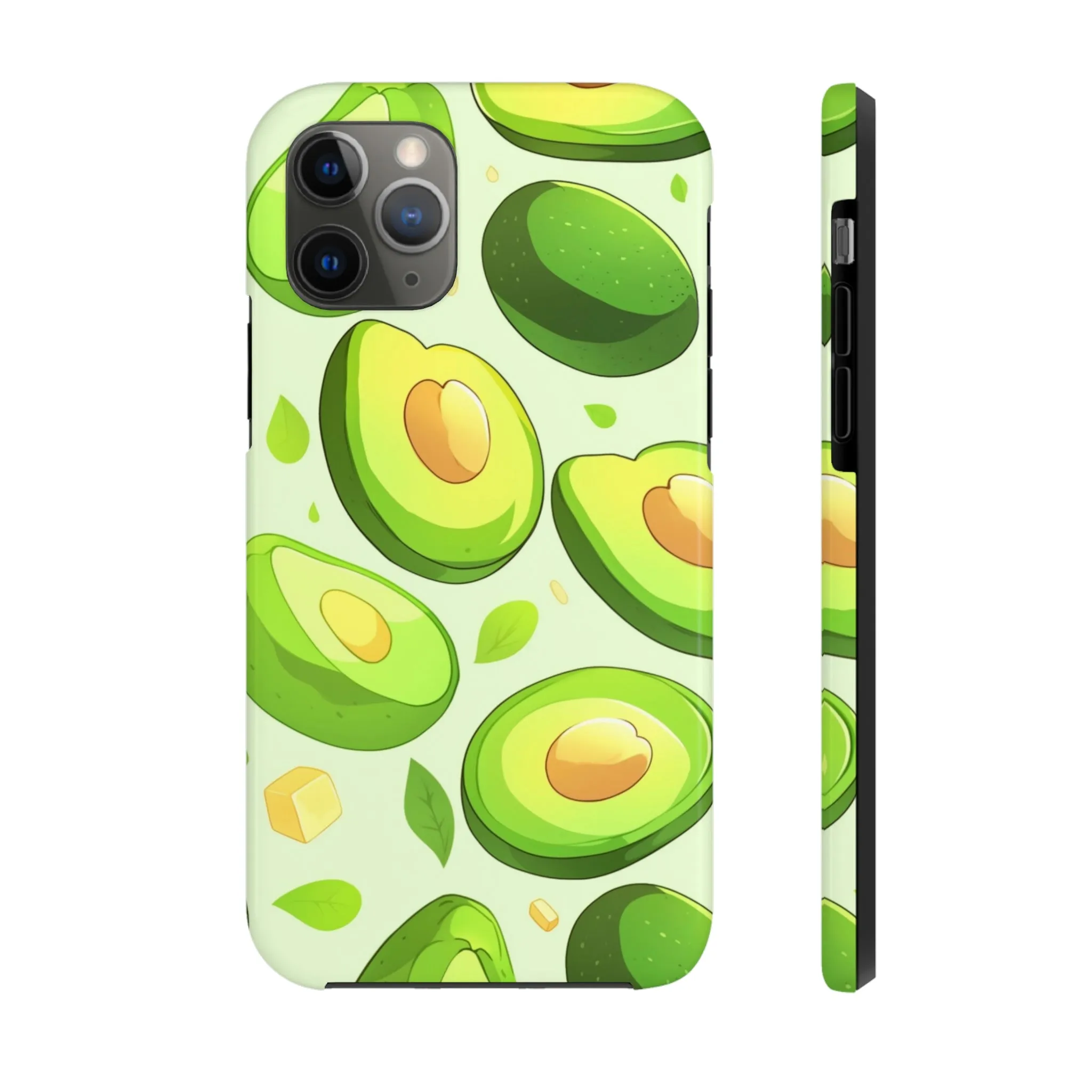 Avocado iPhone 14 13 Pro Max Tough Case Mate, Green Kawaii Anime Cute Aesthetic Iphone 12 11 Mini SE  X XR XS 8 Plus 7 Phone Cover