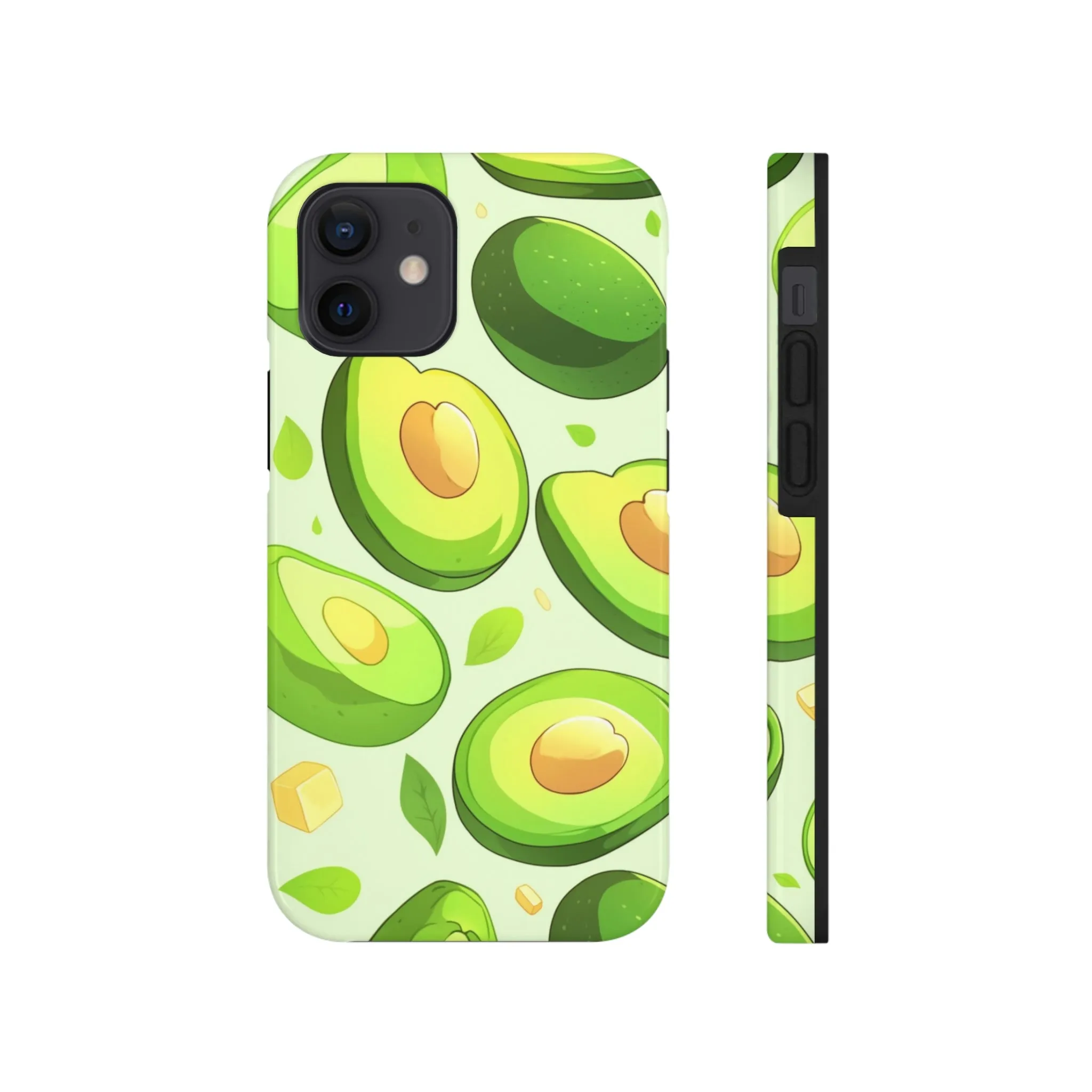 Avocado iPhone 14 13 Pro Max Tough Case Mate, Green Kawaii Anime Cute Aesthetic Iphone 12 11 Mini SE  X XR XS 8 Plus 7 Phone Cover