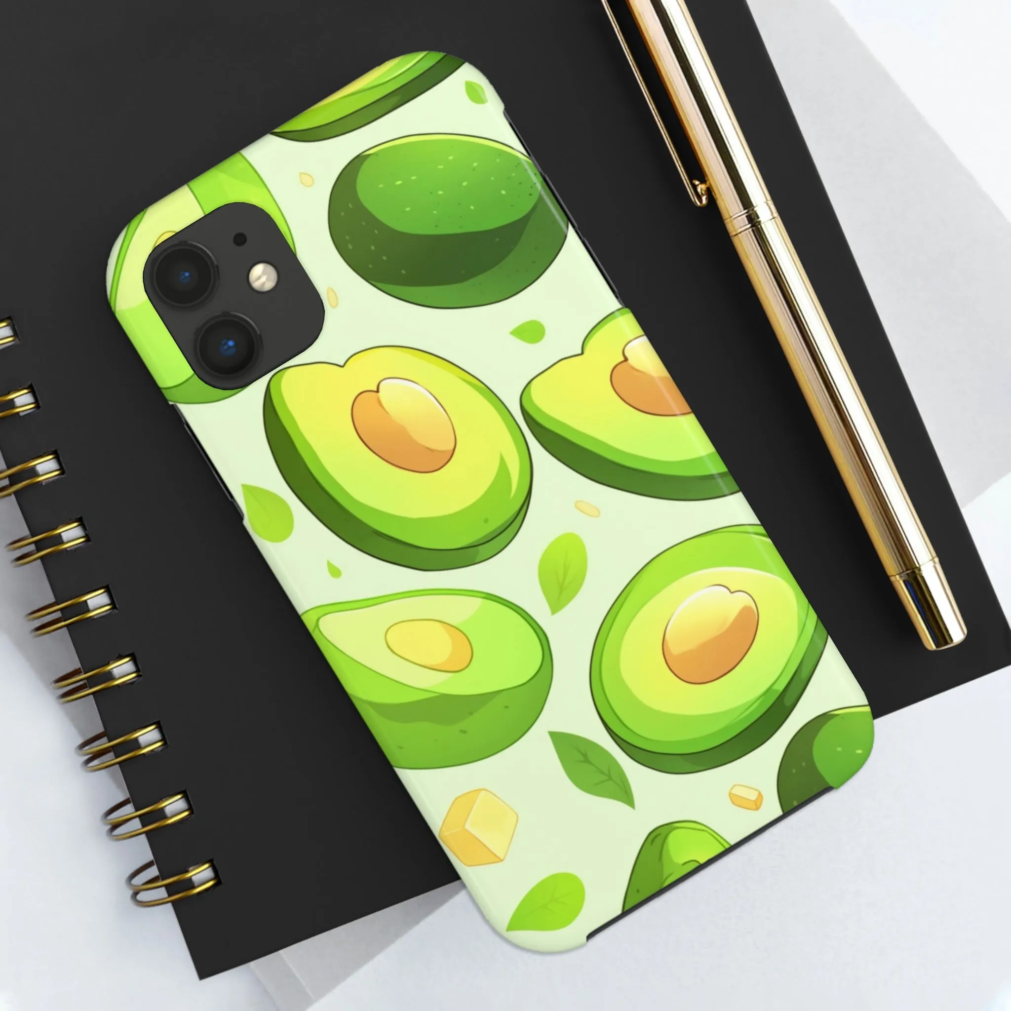 Avocado iPhone 14 13 Pro Max Tough Case Mate, Green Kawaii Anime Cute Aesthetic Iphone 12 11 Mini SE  X XR XS 8 Plus 7 Phone Cover