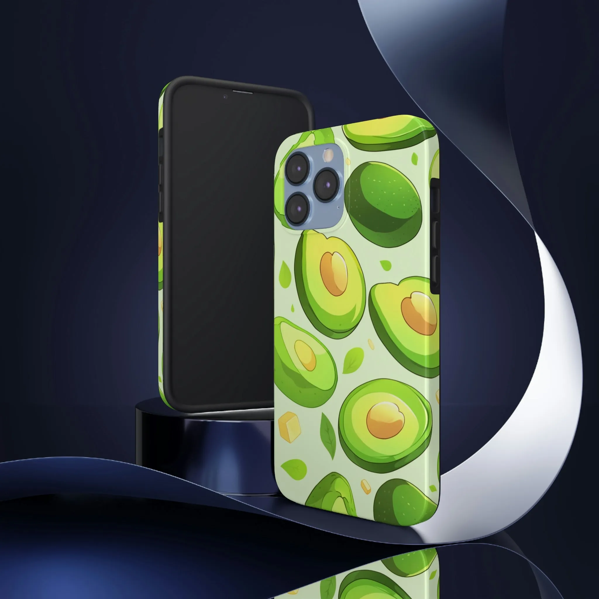 Avocado iPhone 14 13 Pro Max Tough Case Mate, Green Kawaii Anime Cute Aesthetic Iphone 12 11 Mini SE  X XR XS 8 Plus 7 Phone Cover