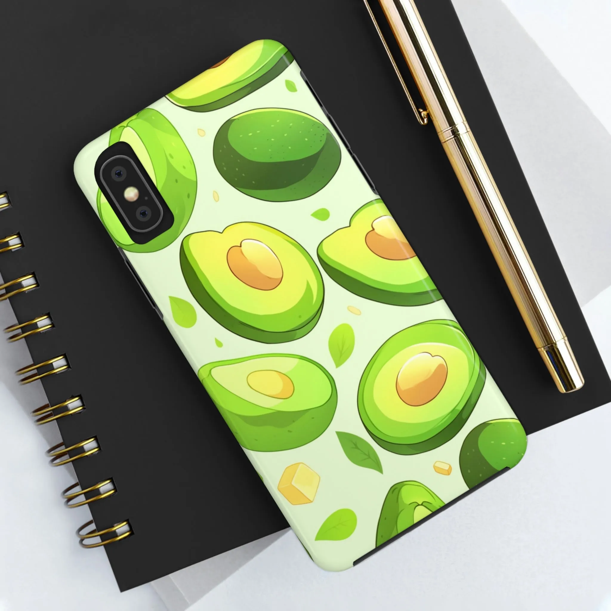 Avocado iPhone 14 13 Pro Max Tough Case Mate, Green Kawaii Anime Cute Aesthetic Iphone 12 11 Mini SE  X XR XS 8 Plus 7 Phone Cover