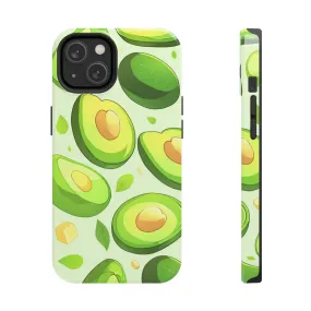 Avocado iPhone 14 13 Pro Max Tough Case Mate, Green Kawaii Anime Cute Aesthetic Iphone 12 11 Mini SE  X XR XS 8 Plus 7 Phone Cover