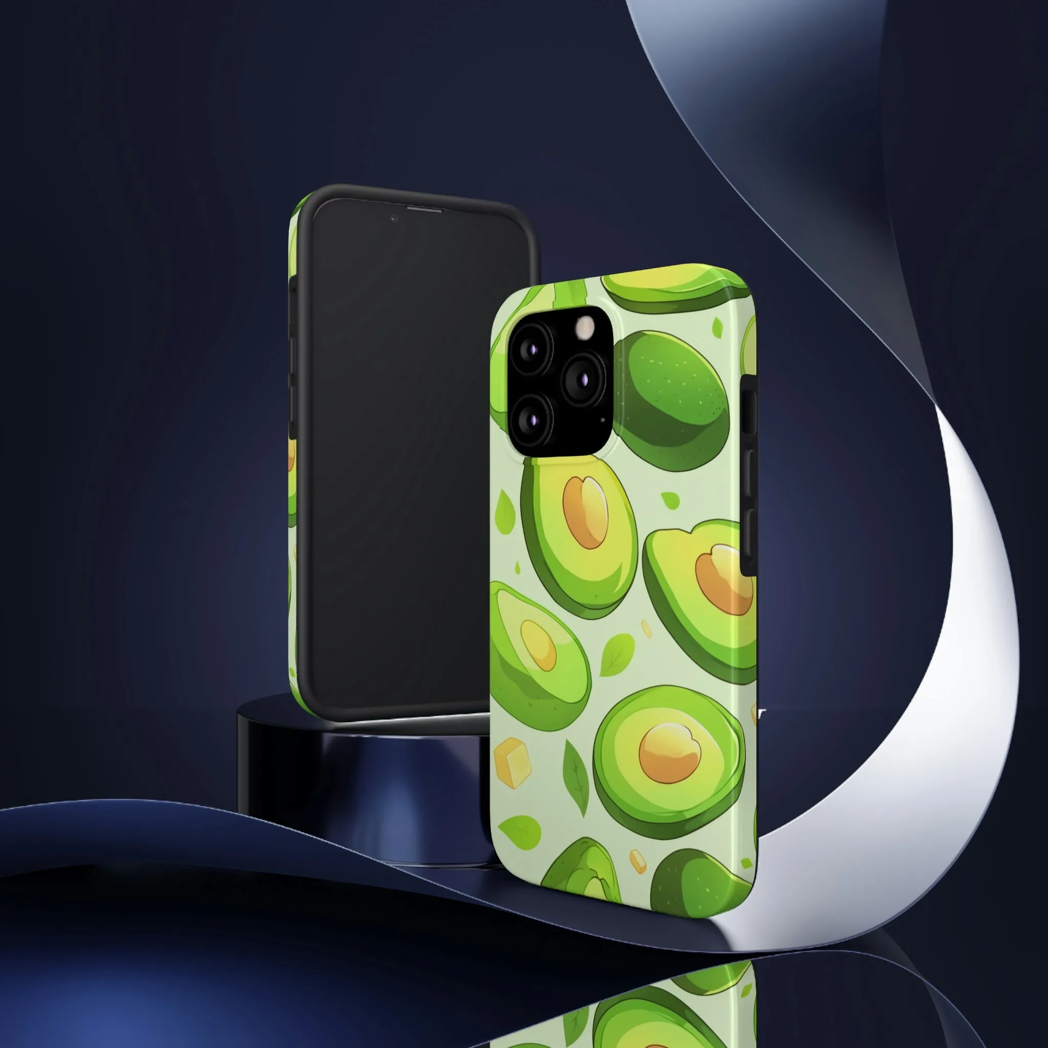 Avocado iPhone 14 13 Pro Max Tough Case Mate, Green Kawaii Anime Cute Aesthetic Iphone 12 11 Mini SE  X XR XS 8 Plus 7 Phone Cover