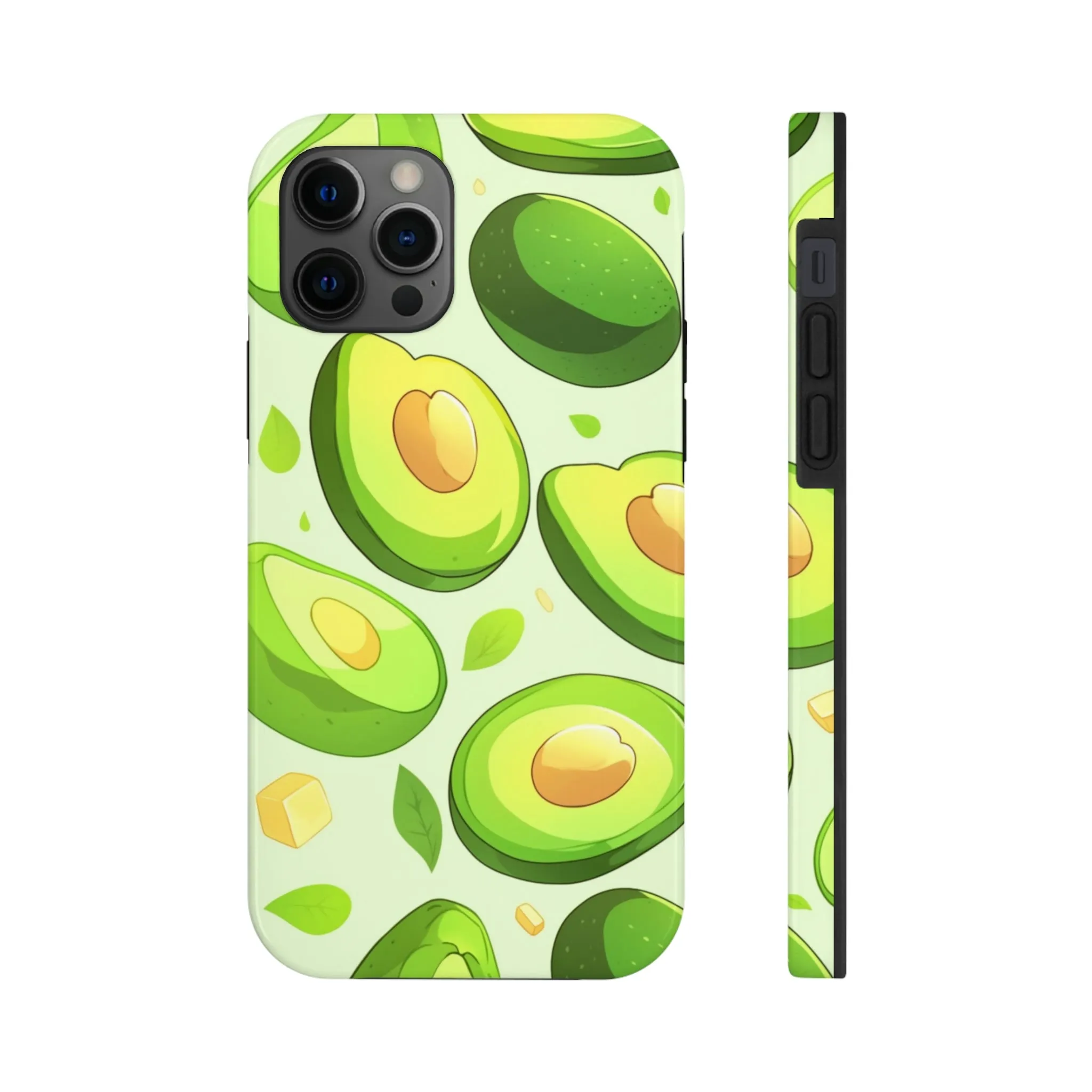 Avocado iPhone 14 13 Pro Max Tough Case Mate, Green Kawaii Anime Cute Aesthetic Iphone 12 11 Mini SE  X XR XS 8 Plus 7 Phone Cover