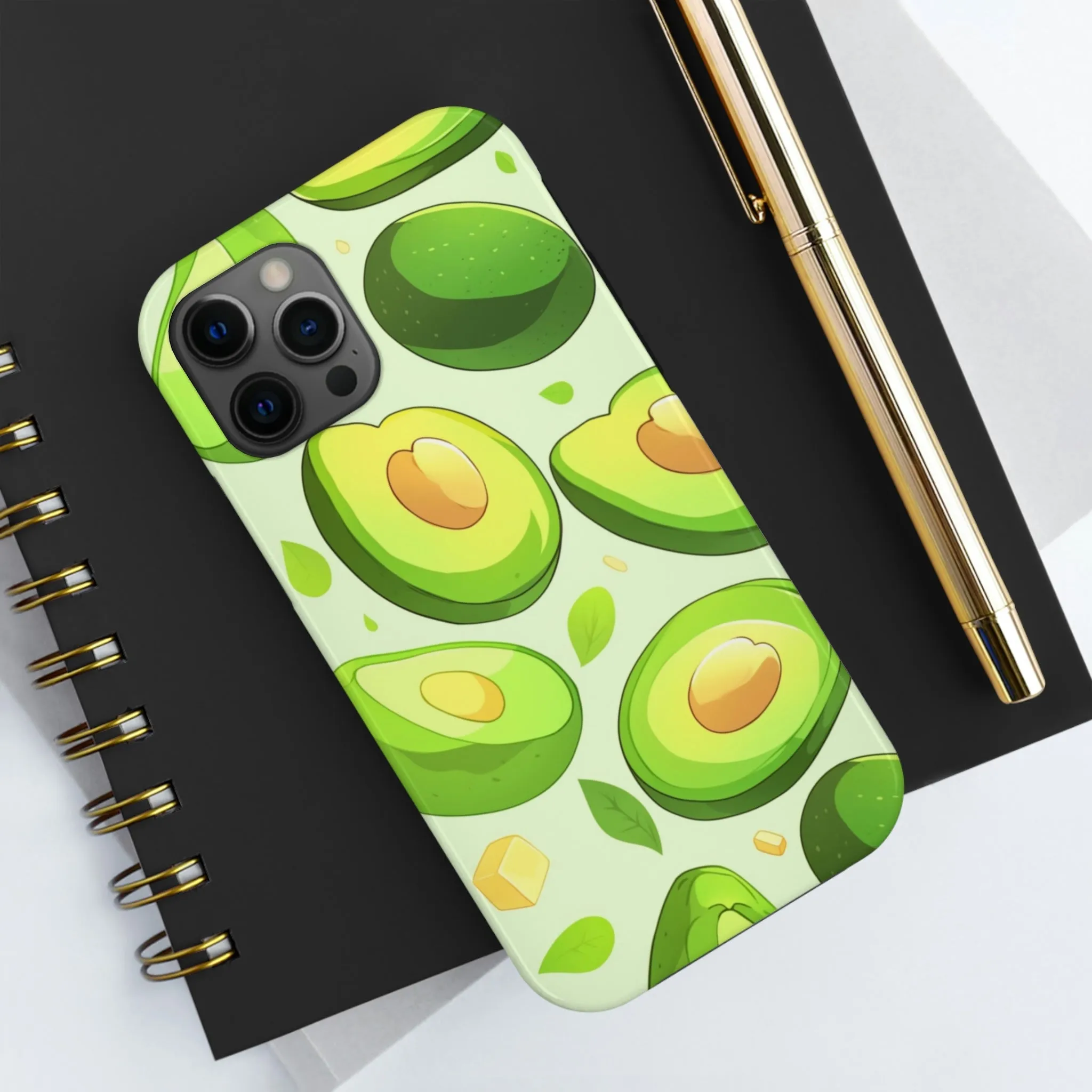 Avocado iPhone 14 13 Pro Max Tough Case Mate, Green Kawaii Anime Cute Aesthetic Iphone 12 11 Mini SE  X XR XS 8 Plus 7 Phone Cover