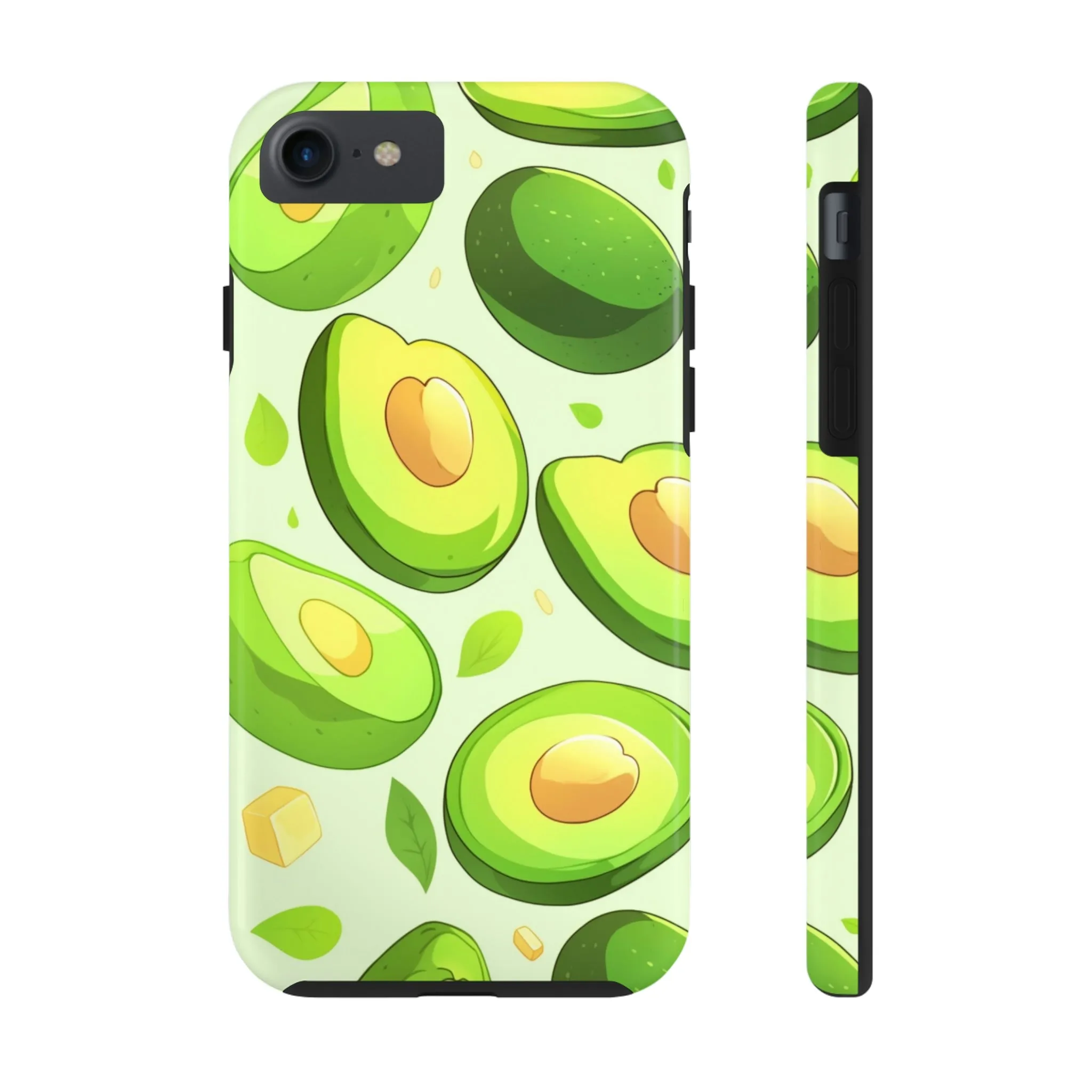 Avocado iPhone 14 13 Pro Max Tough Case Mate, Green Kawaii Anime Cute Aesthetic Iphone 12 11 Mini SE  X XR XS 8 Plus 7 Phone Cover