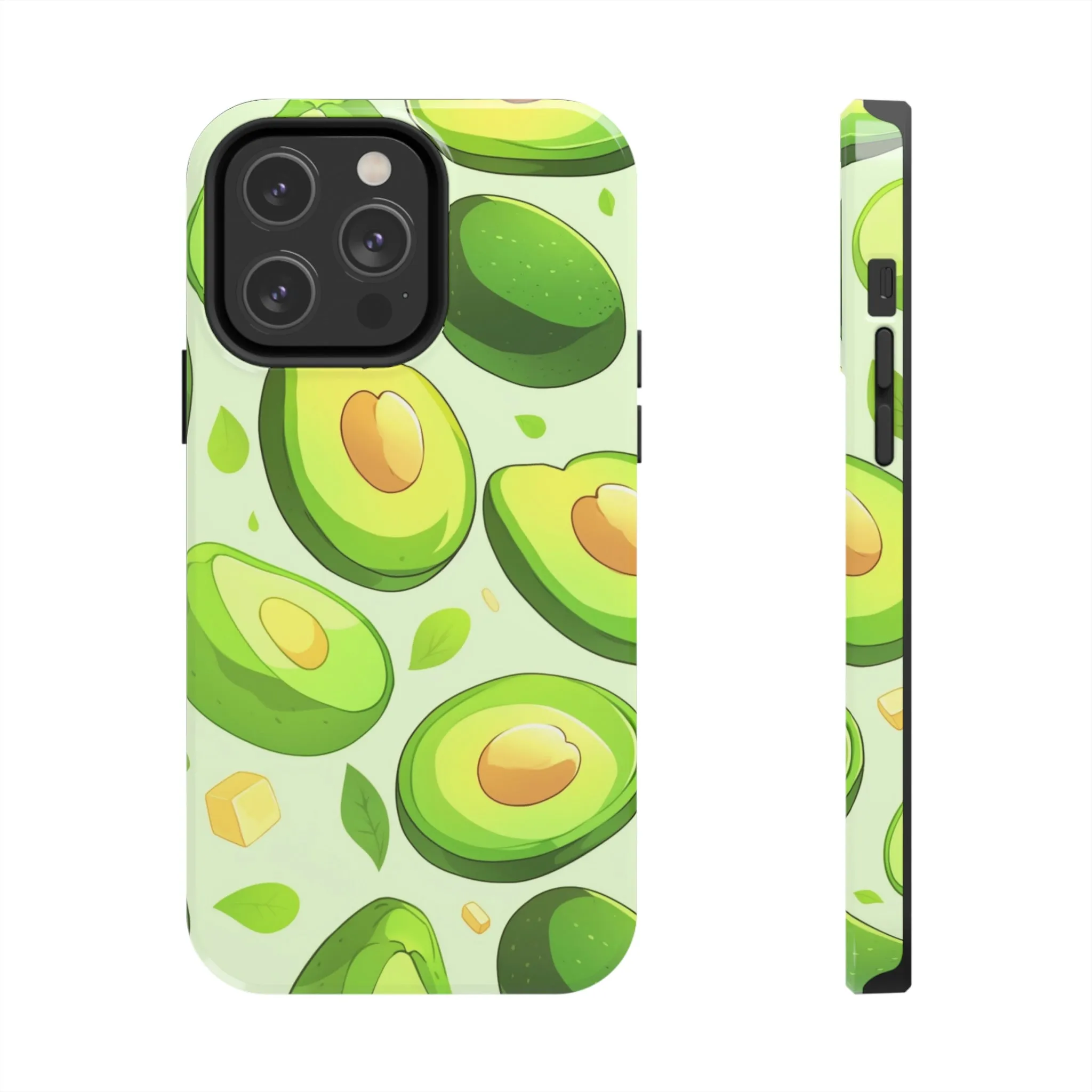 Avocado iPhone 14 13 Pro Max Tough Case Mate, Green Kawaii Anime Cute Aesthetic Iphone 12 11 Mini SE  X XR XS 8 Plus 7 Phone Cover