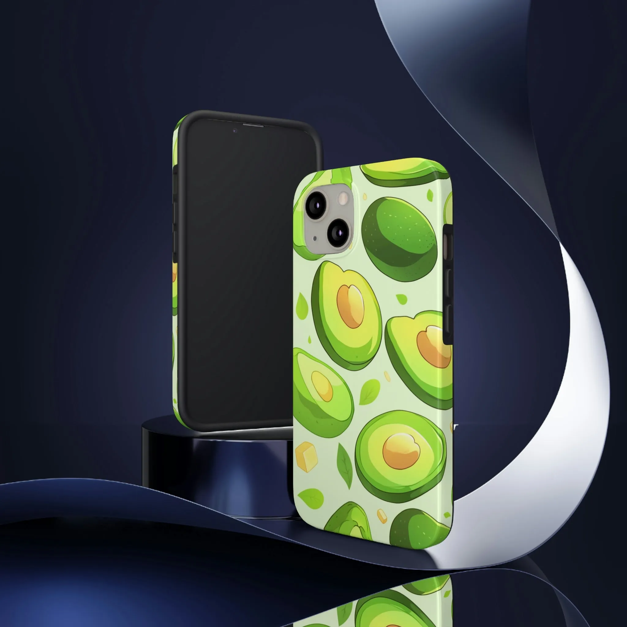 Avocado iPhone 14 13 Pro Max Tough Case Mate, Green Kawaii Anime Cute Aesthetic Iphone 12 11 Mini SE  X XR XS 8 Plus 7 Phone Cover