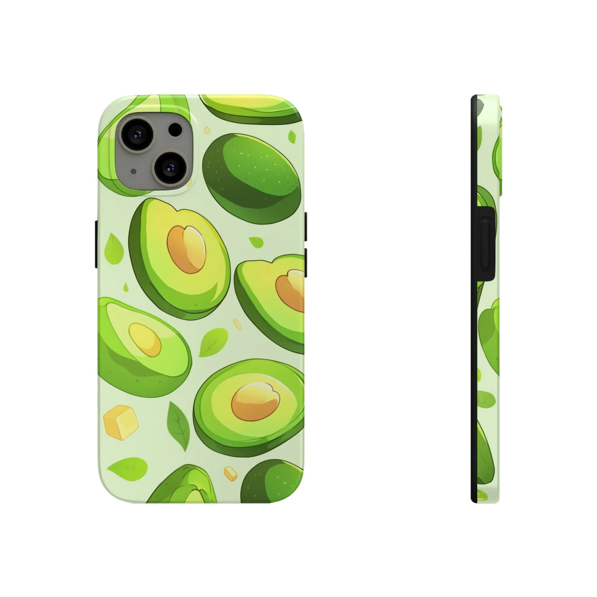 Avocado iPhone 14 13 Pro Max Tough Case Mate, Green Kawaii Anime Cute Aesthetic Iphone 12 11 Mini SE  X XR XS 8 Plus 7 Phone Cover