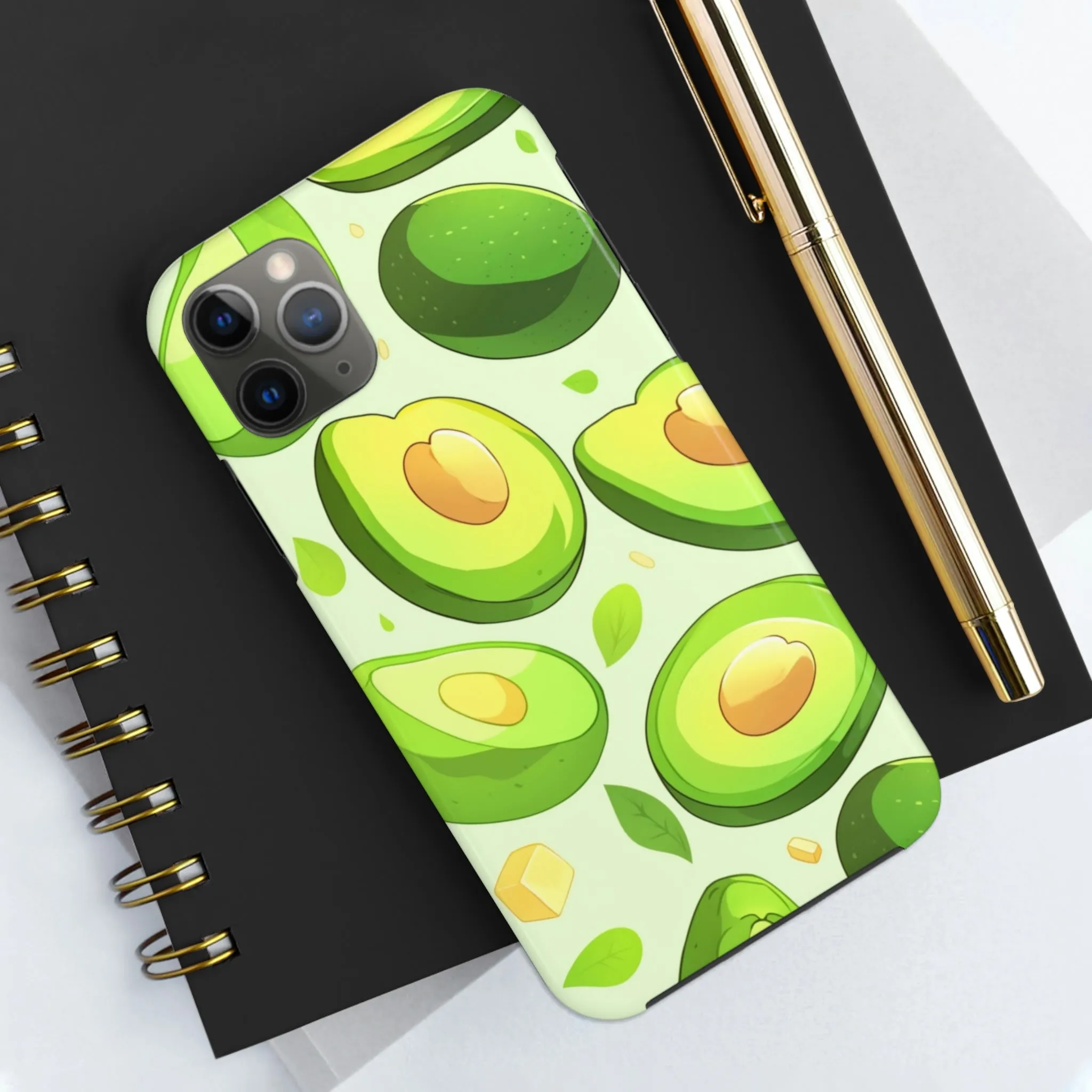 Avocado iPhone 14 13 Pro Max Tough Case Mate, Green Kawaii Anime Cute Aesthetic Iphone 12 11 Mini SE  X XR XS 8 Plus 7 Phone Cover