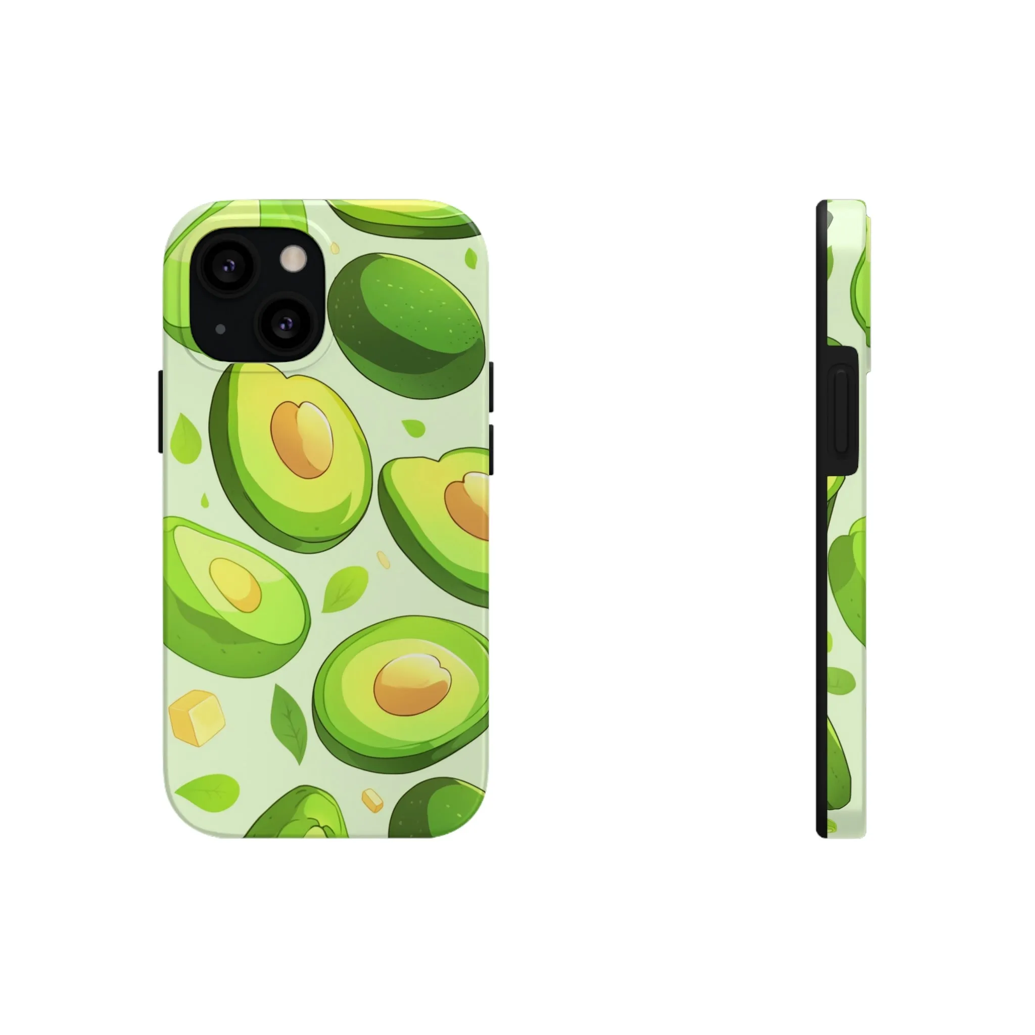 Avocado iPhone 14 13 Pro Max Tough Case Mate, Green Kawaii Anime Cute Aesthetic Iphone 12 11 Mini SE  X XR XS 8 Plus 7 Phone Cover