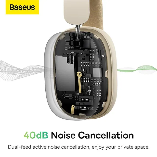 Baseus H1i Bowie Noise Cancellation Wireless Headphones Cluster Black – A00050402113-00