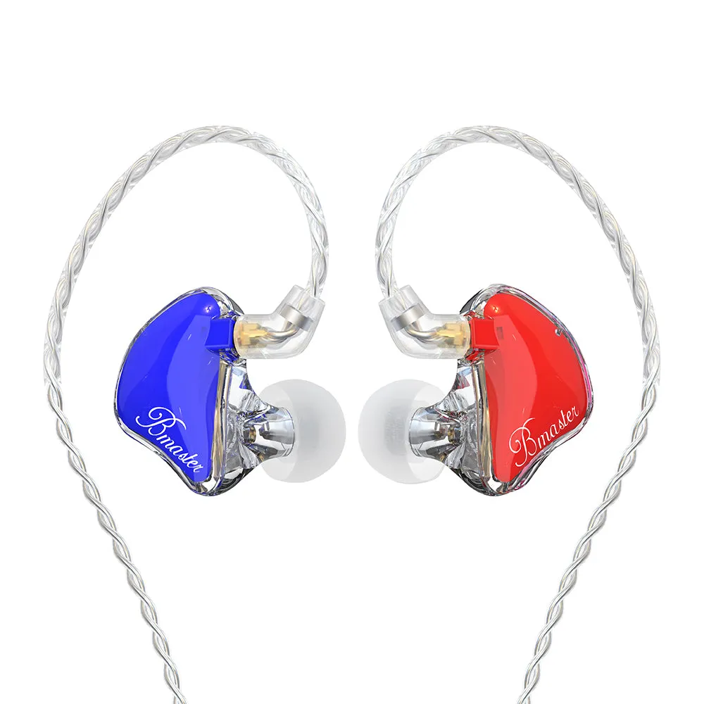 BASN Bmaster PRO Triple Drivers In Ear Monitor Headphones (Sapphire-Rose)