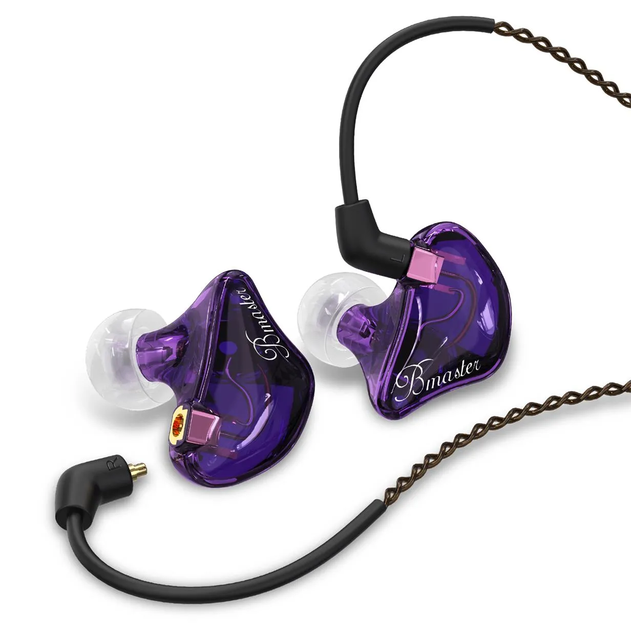 BASN Bmaster Triple Drivers In Ear Monitor Headphones (Black)