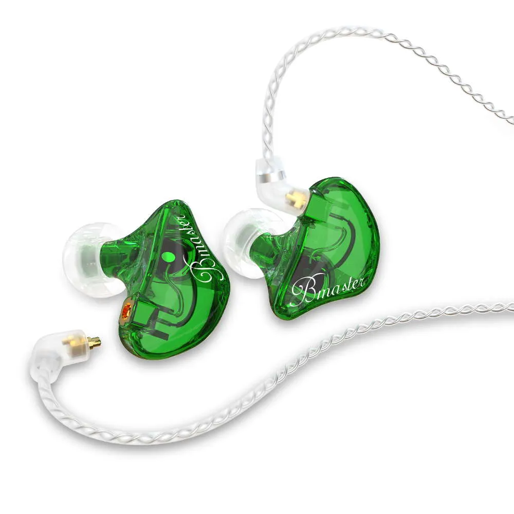 BASN Bmaster Triple Drivers In Ear Monitor Headphones (Green)