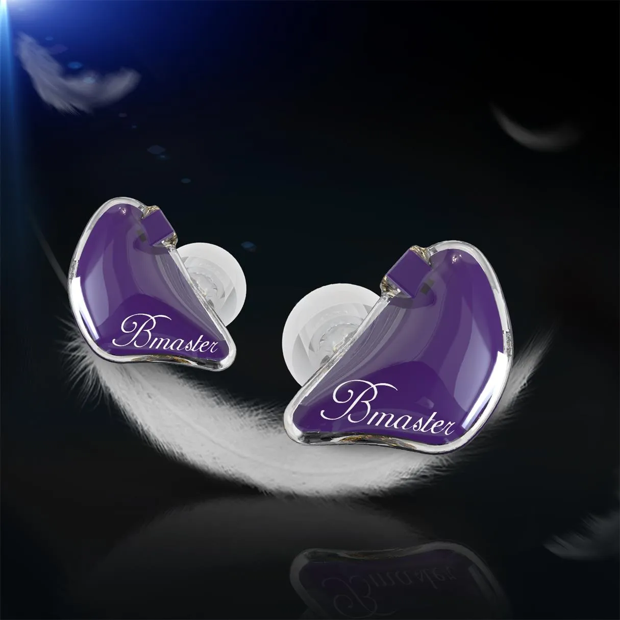 BASN Bmaster Triple Drivers In Ear Monitor Headphones (Purple)