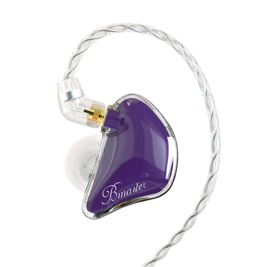 BASN Bmaster Triple Drivers In Ear Monitor Headphones (Purple)