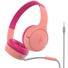 BELKIN SoundForm Mini Wired On-Ear Headphones for Kids - Pink