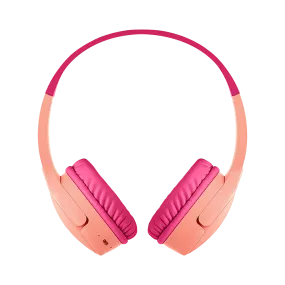 Belkin SoundForm Mini Wireless On-Ear Headphones for Kids - Pink